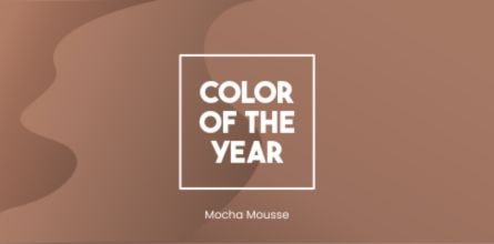 Líčení v barvě roku 2025 Mocha Mousse