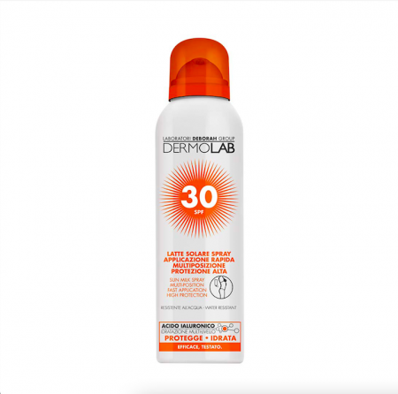 DermoLab ochranné mléko na opalování ve spreji, SPF 30, 150ml