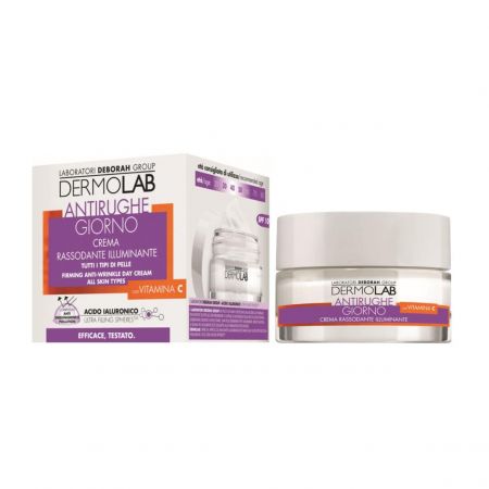 DermoLab zpevňující denní krém proti vráskám s vitamínem C, SPF10, 50ml