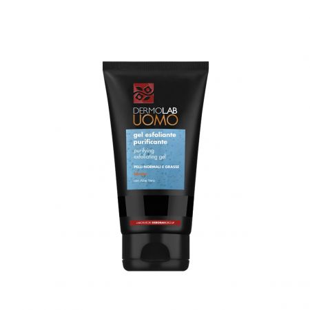 DermoLab UOMO čistící exfoliační gel s aloe vera, 150ml