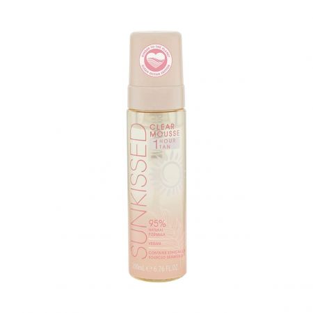 Sunkissed průhledná samoopalovací pěna, Clean Ocean 1 hour tan, 200ml