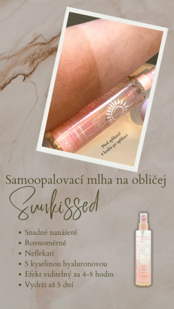 Sunkissed samoopalovací mlha na obličej Clean Ocean, 125ml