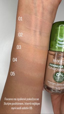 Deborah Milano Formula Pura make-up Nude s Aloe Vera a vitaminem C, 30ml