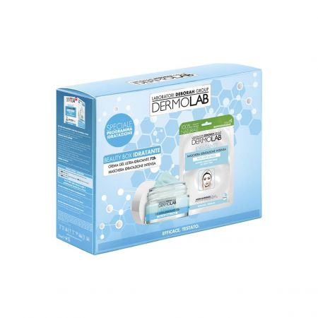 DermoLab hydratační dárková sada, pleťový gel a maska, 2ks