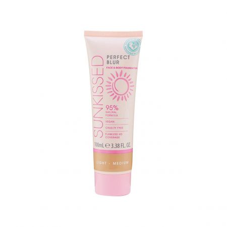 Sunkissed tělový a pleťový make-up Perfect Blur s vitamínem E, light-medium, 100ml