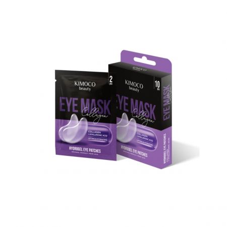 Kimoco Beauty hydrogelové polštářky pod oči s kolagenem a kyselinou hyaluronovou, 10ks