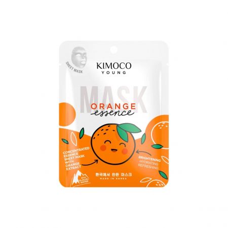 Kimoco Young rozjasňující pleťová maska s extrakty z pomerančů a ledovcovou vodou, 25ml