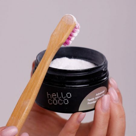 hello coco prášek na bělení zubů Booster, 30g