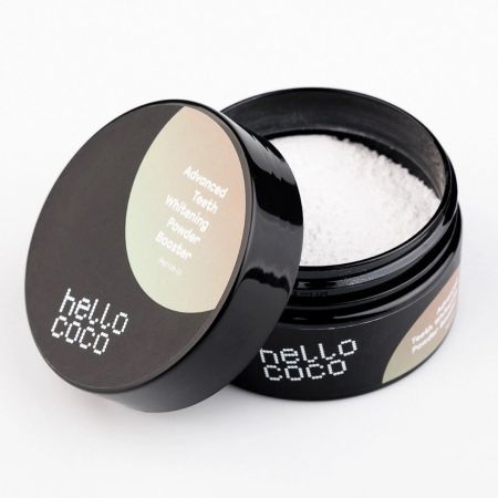 hello coco prášek na bělení zubů Booster, 30g