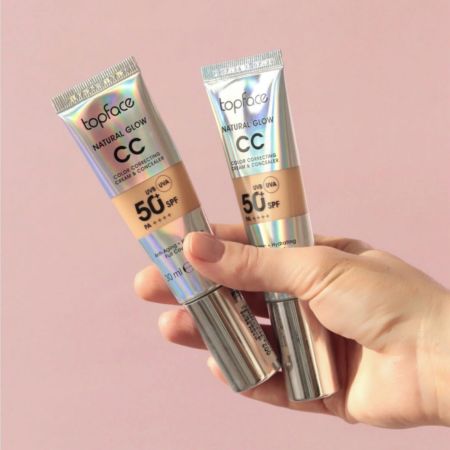 Topface CC make-up krém s SPF50 Natural Glow, 30ml