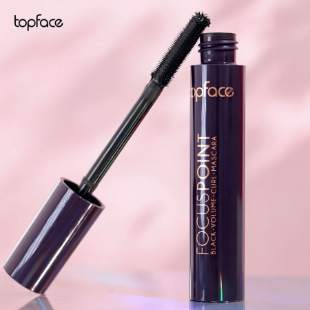 Topface řasenka pro objem & prodloužení Focus Point, Black, 8ml