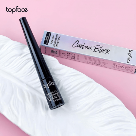 Topface dlouhodržící voděodolná linka na oči, Carbon Black, 2,5ml