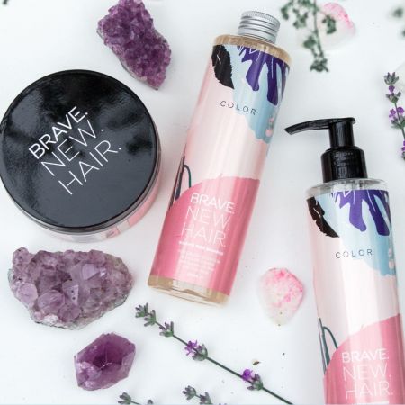 Brave New Hair bezsulfátová maska na barvené vlasy, Color, 250ml