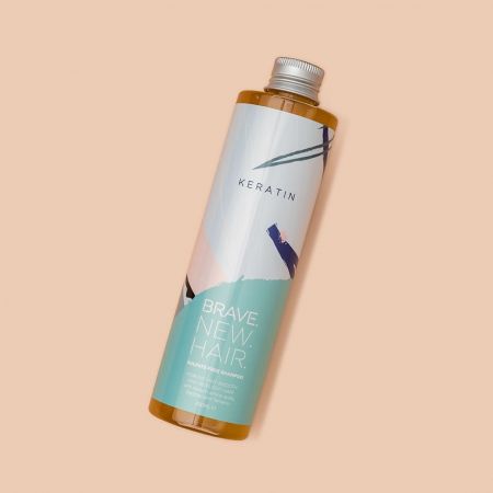 Brave New Hair bezsulfátový šampon s keratinem na nepoddajné, hrubé a suché vlasy, Keratin 250ml