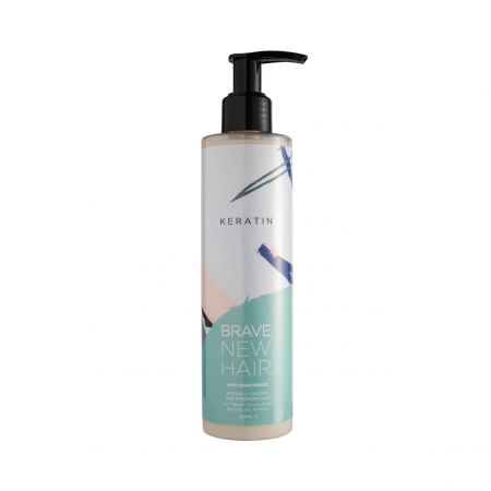 Brave New Hair kondicionér s keratinem na nepoddajné, hrubé a suché vlasy, Keratin, 250ml