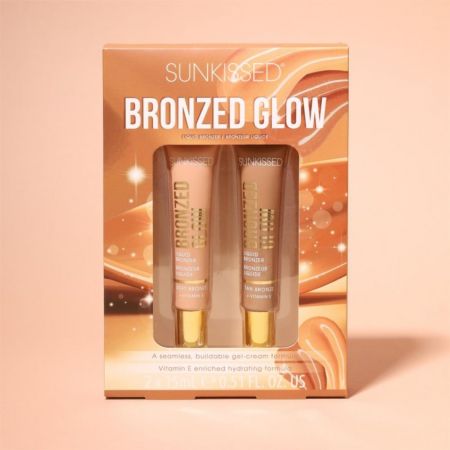 Sunkissed dárková sada tekutých bronzerů Bronzed Glow Duo, 2x15ml