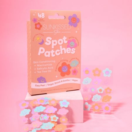 Sunkissed hojivé nálepky na akné Cloud & Flower, 48ks