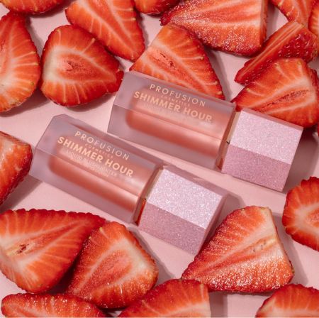 Profusion třpytivá tekutá tvářenka Shimmer Blushlighter Blush Hour, 6ml