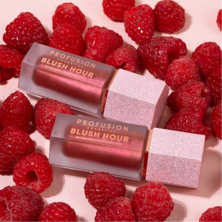 Profusion třpytivá tekutá tvářenka Shimmer Blushlighter Blush Hour, 6ml