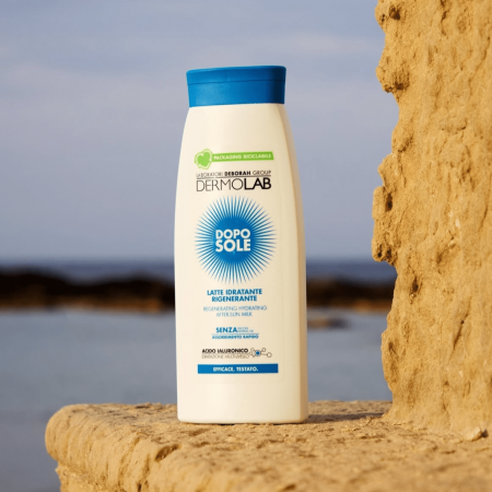 DermoLab regenerační, hydratační tělové mléko po opalování, 400ml