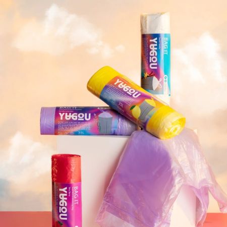 Yugou voňavé pytle do koše se stahovací šňůrkou BAG IT 35l, Very Berry 