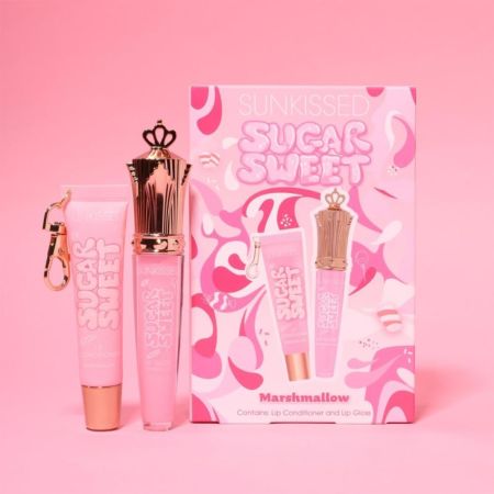 Sunkissed lesk a balzám na rty Sugar Sweet, Marshmallow, 6ml+16ml