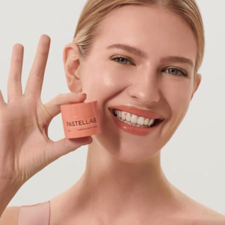 Pastel Cosmetics vyživující noční maska na rty, Pastel Lab Lip Sleeping Mask Peach, 10g