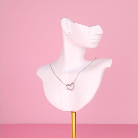 Náhrdelník se srdíčkem Stainless Steel - stříbrný