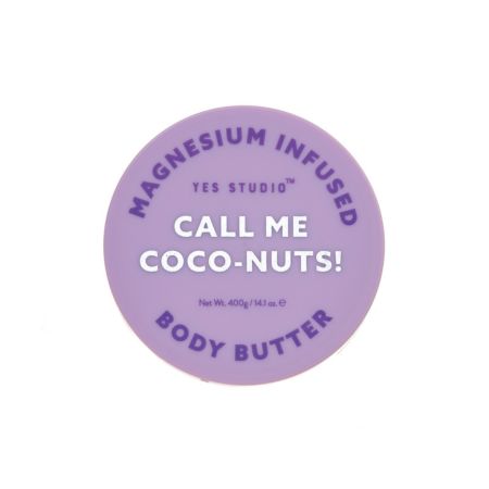 Yes Studio šlehané tělové máslo s magnesiem a vůní kokosu, Call Me Coco-Nuts, 400g