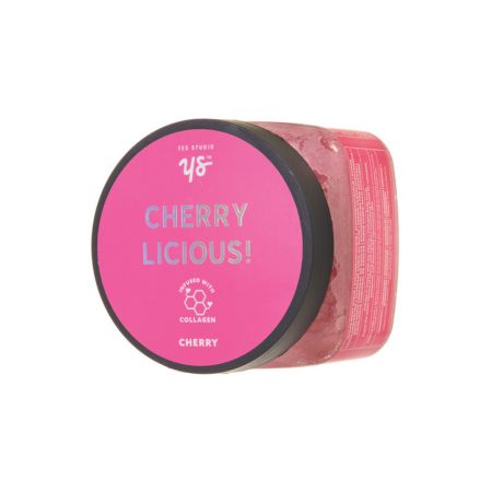 Yes Studio šlehaný tělový peeling s kolagenem a vůní třešní, Cherry Licious, 400g