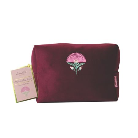 danielle creations kosmetická taštička s květinami, velká