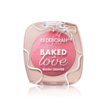 Deborah Milano zapečená tvářenka a rozjasňovač v jednom Baked with Love Blush Lighter, 16,5 g