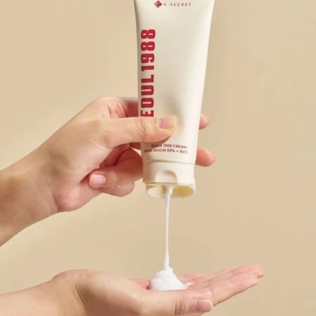 KSECRET regenerační pleťový krém Snail Mucin 93% + Rice, 100ml