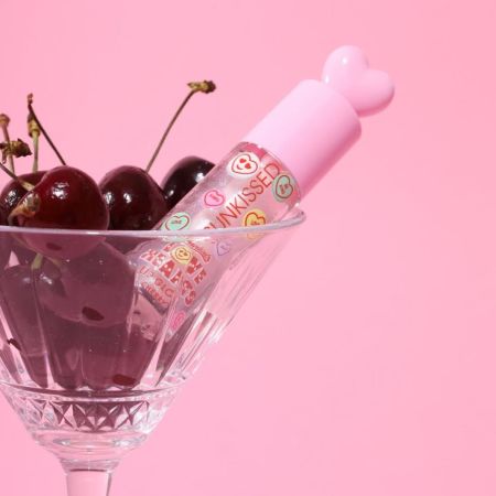 Sunkissed lesk a balzám na rty Love Hearts Lip Duo Set, Cherry