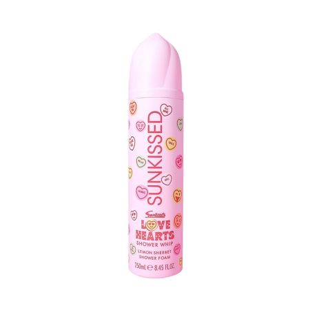 Sunkissed šlehačková sprchová pěna Love Hearts Shower Whip, Lemon Sherbet, 250ml