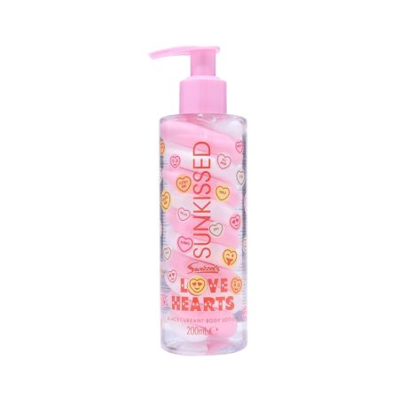 Sunkissed tělový krém Love Hearts Body Lotion, Blackcurrant, 200ml