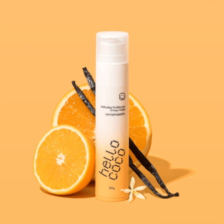 hello coco bělicí zubní pasta n-HA pomeranč & vanilka, 60g