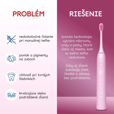 hello coco elektrický zubní kartáček – růžový, Electric Toothbrush Pink