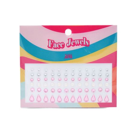 JöVő nalepovací kamínky na obličej Face Jewels, Pink