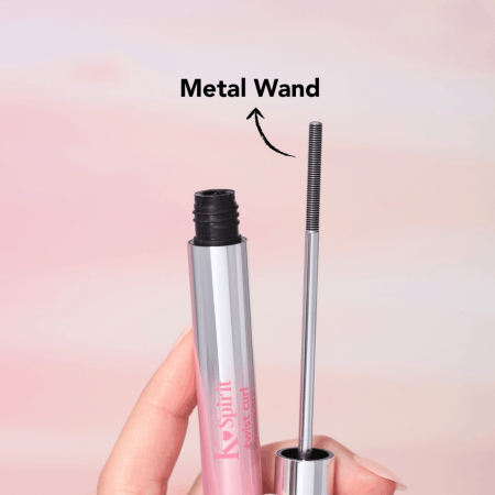 Flormar řasenka s kovovým kartáčkem, K-Spirit Twist Curl Mascara, Black, 7ml