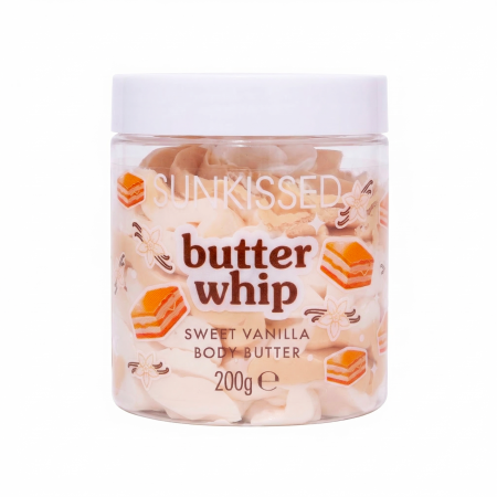 Sunkissed šlehané tělové máslo, Sweet Vanilla Whipped Body Butter, 200g