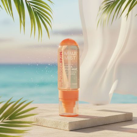 Sunkissed voňavá mlha do vlasů a na tělo s Biotinem a niacinamidem, Maui Mist Tropical Kis