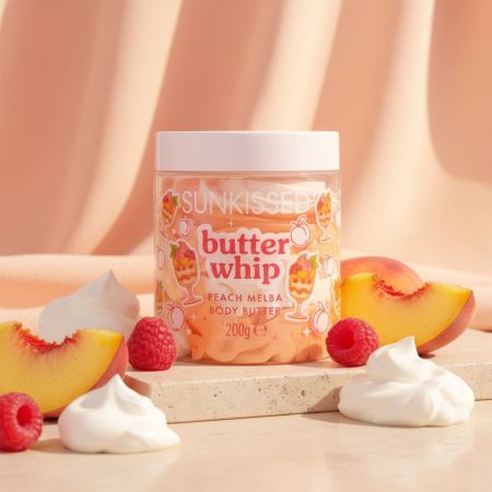 Sunkissed šlehané tělové máslo, Peach Melba Whipped Body Butter, 200g