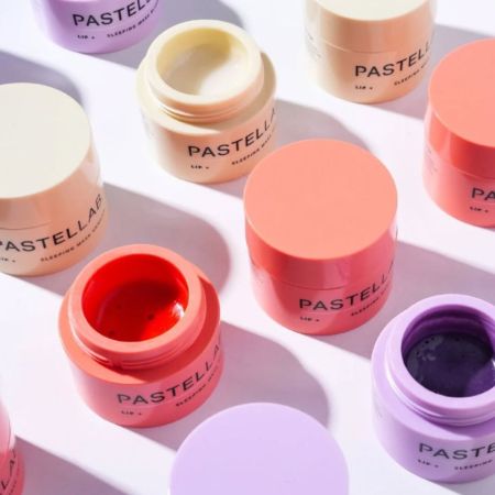 Pastel Cosmetics sada vyživující masek na rty, Pastel Lab Mini Lip Mask Peach + Vanilla + Blueberry, 3*3,5g