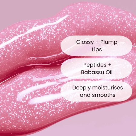Face Facts třpytivý pečující balzám na rty, Peptide Sparkle Lip Treatment, Pink Pearl, 10ml
