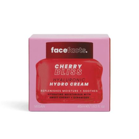 Face Facts hydratační pleťový krém s kyselinou hyaluronovou, Cherry Bliss - Hyaluronic Hydro Cream, 45ml