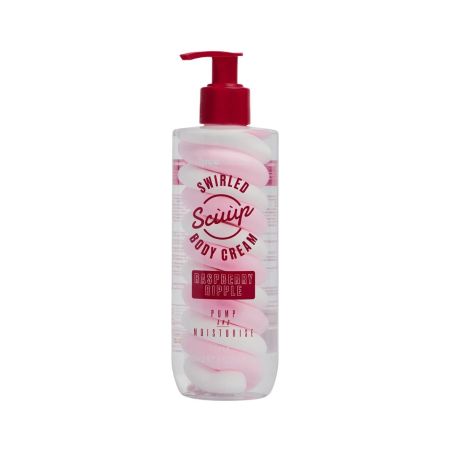 Face Facts krémový tělový krém s vůní maliny, Scuup - Raspberry Ripple Swirled Body Cream, 300ml