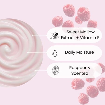 Face Facts krémový tělový krém s vůní maliny, Scuup - Raspberry Ripple Swirled Body Cream, 300ml