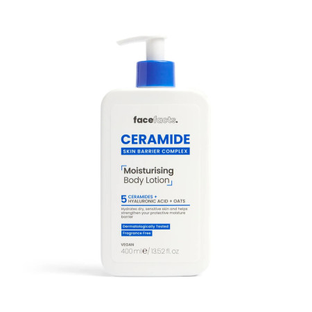 Face Facts vyživující hydratační tělové mléko s ceramidy, Ceramide - Moisturising Body Lotion, 400ml