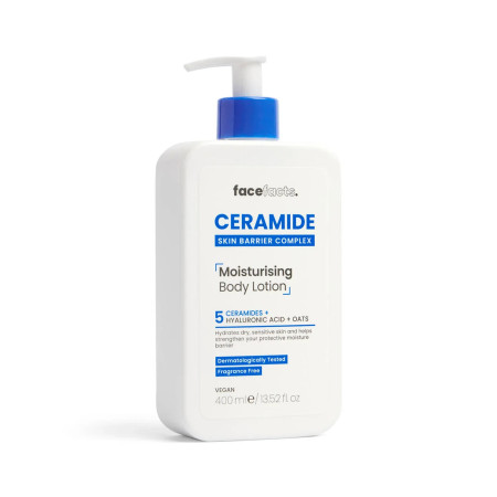 Face Facts vyživující hydratační tělové mléko s ceramidy, Ceramide - Moisturising Body Lotion, 400ml